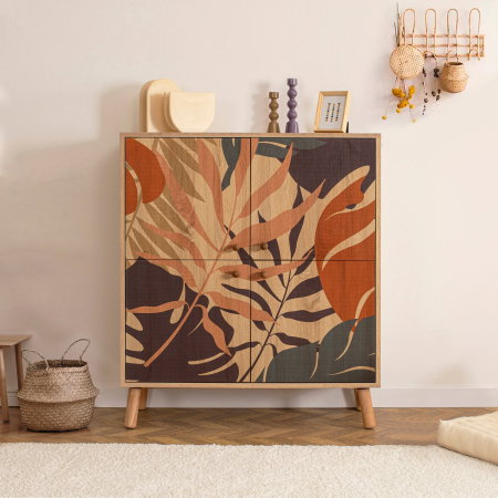 Comoda MULTILUX PALM, 95x36x111 cm [1]