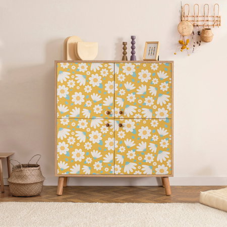 Comoda MULTILUX POSY, stejar sonoma, 95x36x111 cm [1]