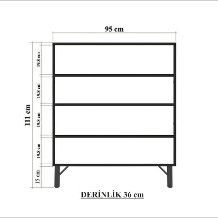 Comoda MULTILUX SIA, 95x36x111 cm [8]