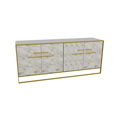 Mobilier Dormitor - Comoda POLKA, 179,9x47,3x75 cm