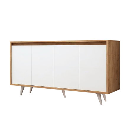 Comode - Comoda SHANS, stejar, 140x40x86 cm