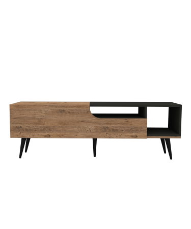 Comode TV - Comoda TV, pin atlantic + antracit, 150x29,6x49,6 cm