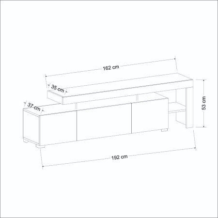 Comoda TV BELIZ, 192x37x53 cm [9]