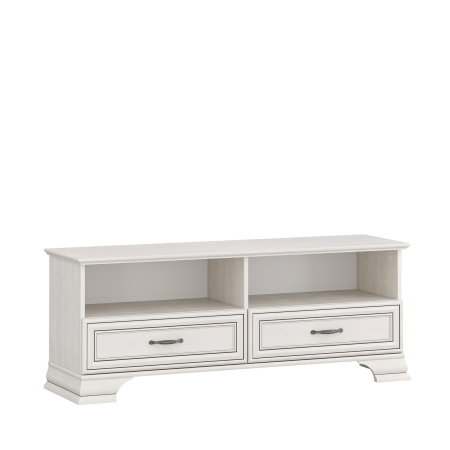 Colectia TIFFANY - Comoda TV cu 2 sertare TIFFANY II, crem fineline, 130x37x50,4 cm