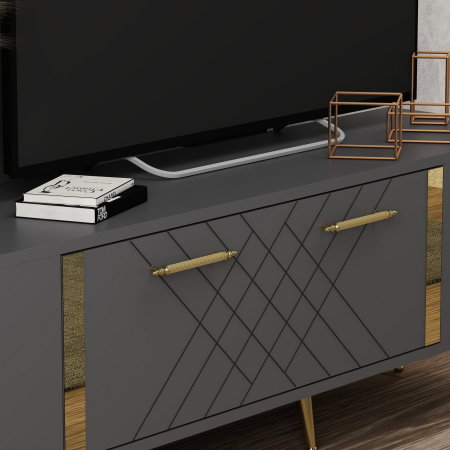 Comode TV - Comoda TV DETAS, 150x35x48,2 cm
