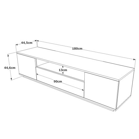 Comoda TV FR7-AA, 180x44,5x44,6 cm [5]
