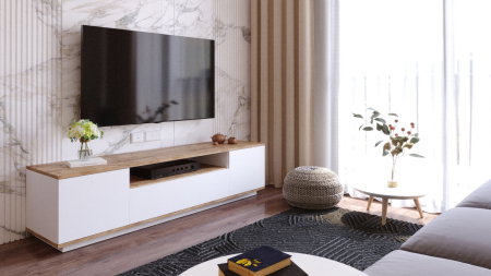 Comoda TV FR7-AW, 180x44,5x44,6 cm [3]