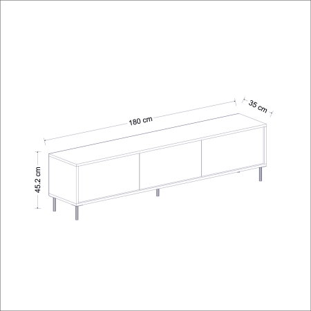Comoda TV IMAJ, 180x35x45,2 cm [9]