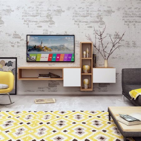 Comoda TV KUMKUAT, suspendata, 160x35x70 cm [2]