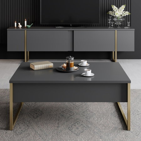 Comoda TV LUXE, 180x30x50 cm [4]