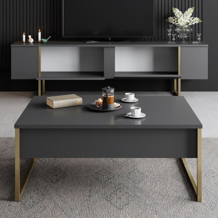 Comoda TV LUXE, 180x30x50 cm [5]
