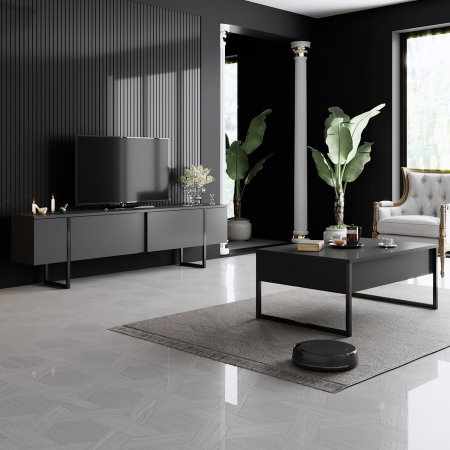 Comoda TV LUXE, 180x30x50 cm [2]