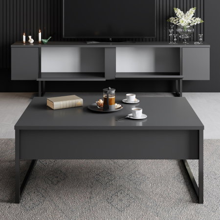 Comoda TV LUXE, 180x30x50 cm [5]