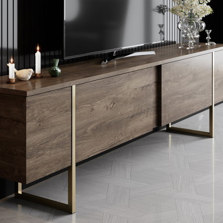 Comoda TV LUXE, 180x30x50 cm [3]