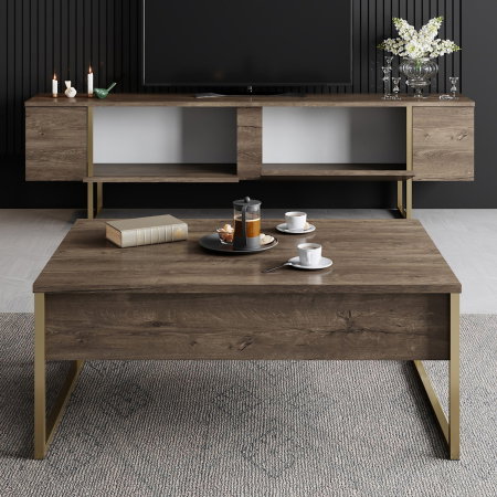 Comoda TV LUXE, 180x30x50 cm [5]