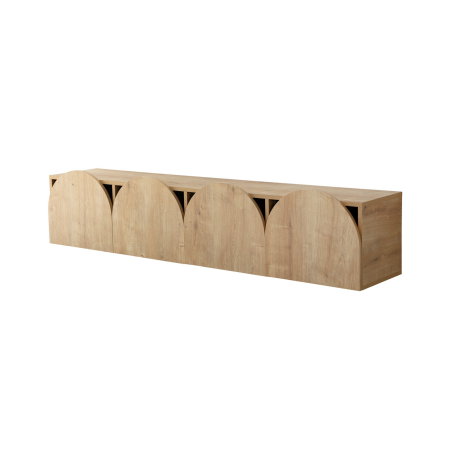 Comoda TV MESTA, stejar, 180x35x35 cm