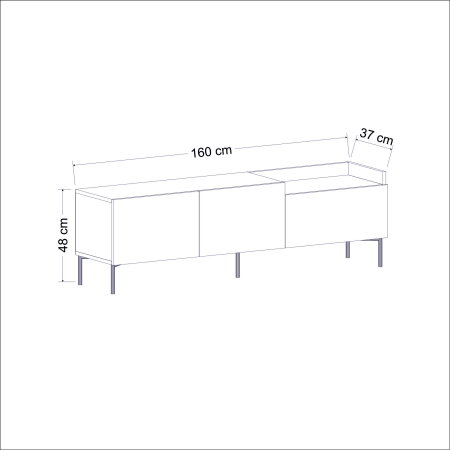 Comoda TV MIA, 160x37x48 cm [10]