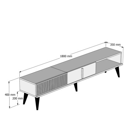 Comoda TV MILAN, 180x35x40 cm [5]
