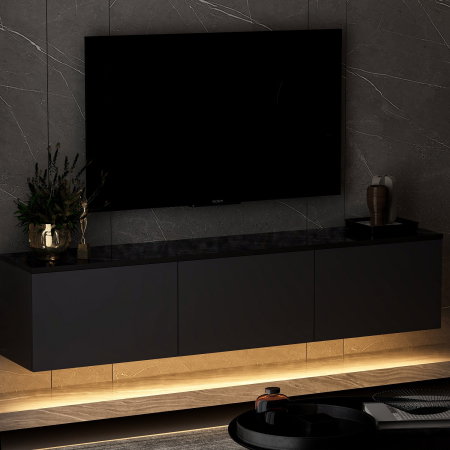 Comoda TV NEON, antracit, 160x32x35 cm [3]