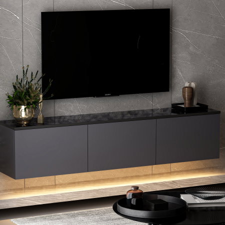Comoda TV NEON, antracit, 160x32x35 cm [6]