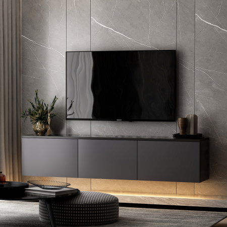 Comoda TV NEON, antracit, 160x32x35 cm [5]