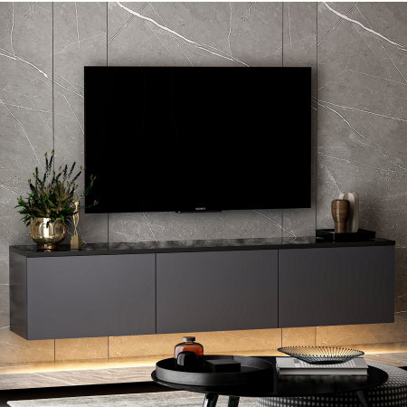 Comoda TV NEON, antracit, 160x32x35 cm [8]
