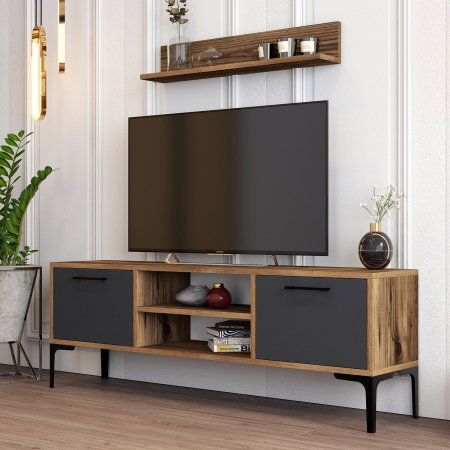 Comoda TV RIGA, cu raft suspendat,140x30x48 cm [2]