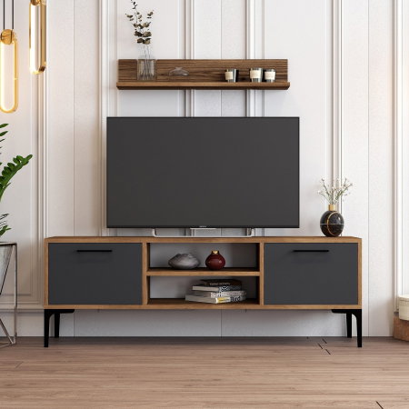 Comoda TV RIGA, cu raft suspendat,140x30x48 cm [1]