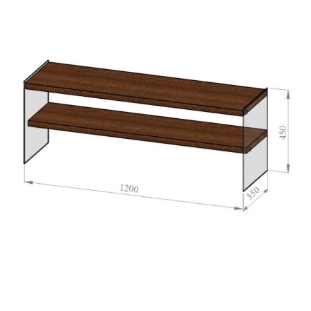 Comoda TV TV100, 120x35x45 cm [6]