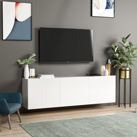 Comode TV - Comoda TV WHITE, 150x31x44 cm