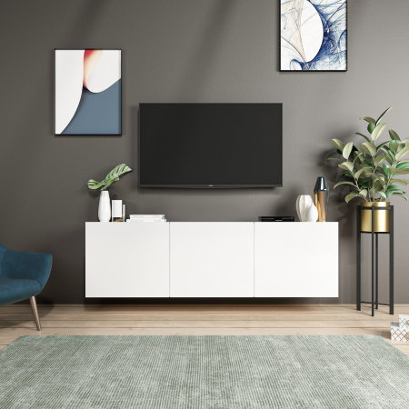 Comode TV - Comoda TV WHITE, 150x31x44 cm