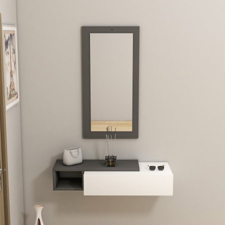 Comode - Comoda VIEN, cu oglinda 82x29,6x15,8 cm