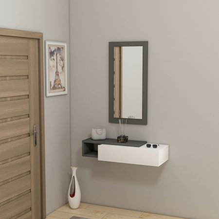 Comode - Comoda VIEN, cu oglinda 82x29,6x15,8 cm