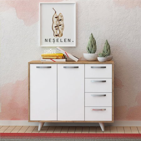 Mobilier Dormitor - Comoda WAGA, 100x35x82 cm