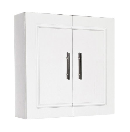 Dulapuri Baie - Dulap baie suspendat ANDRE, front MDF, 2 usi, alb, 60x17x60 cm