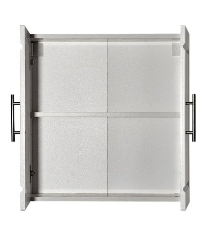 Dulapuri Baie - Dulap baie suspendat ANDRE, front MDF, 2 usi, alb, 60x17x60 cm