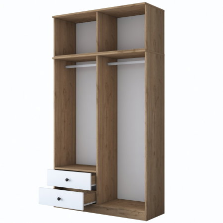 Dulap BA121, 8 usi, 2 sertare, 120x42,5x216,8 cm [7]