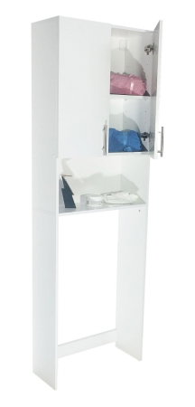 Dulap masina de spalat, 2 usi, alb, 64x25x195 cm [2]