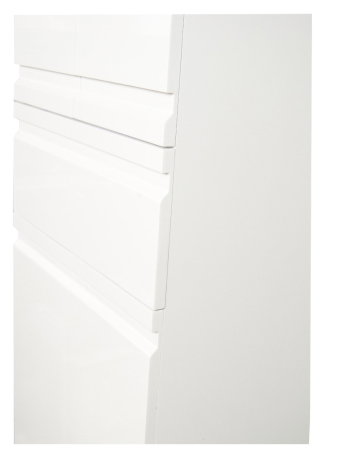 Dulapuri Baie - Dulap baie seria 786, front MDF, 4 usi, 1 sertar, montat, alb, 50x32x180 cm