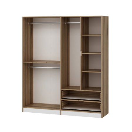 Dulap ELINA, 6 usi, 2 sertare, 185x52x208 cm [5]