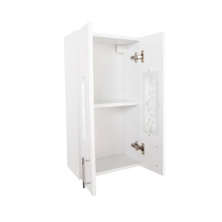 Dulap baie suspendat seria 177 LAGUNA, front MDF, 2 usi, alb, 30x21.5x68 cm [2]