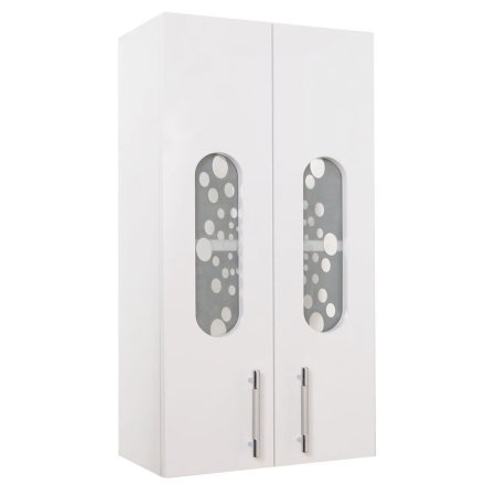 Dulap baie suspendat seria 177 LAGUNA, front MDF, 2 usi, alb, 30x21.5x68 cm [1]