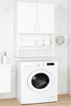 Dulapuri Baie - Dulap baie suspendat, 2 usi, alb, 60x25x90 cm