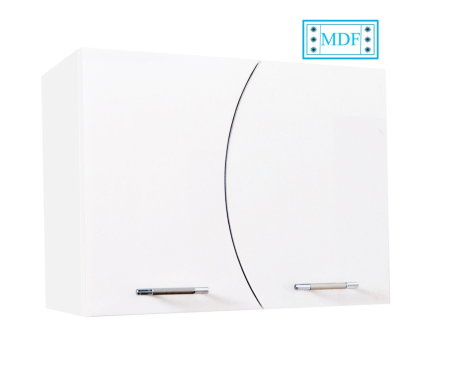 Dulapuri Baie - Dulap baie suspendat, front MDF, 2 usi, alb, 60x25x45 cm