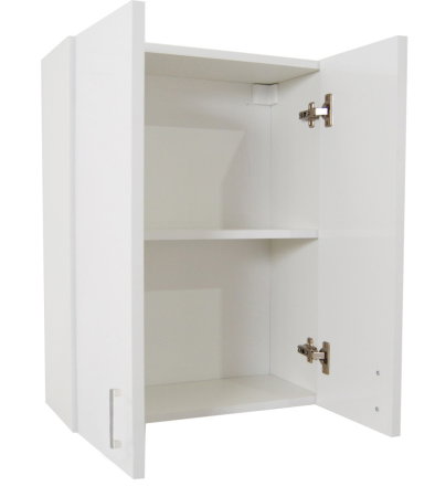 Mobilier Baie - Dulap baie suspendat PROFI, 2 usi, alb, 65x21.5x68 cm