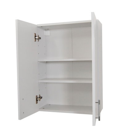 Dulap baie suspendat VERONA, front MDF, 2 usi, alb, 50x21.5x68 cm [2]