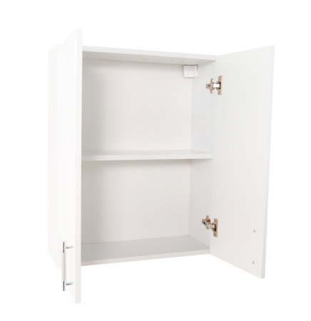 Dulapuri Baie - Dulap baie suspendat VERONA, front MDF, 2 usi, alb, 55x21.5x68 cm