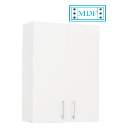 Dulapuri Baie - Dulap baie suspendat VERONA, front MDF, 2 usi, alb, 55x21.5x68 cm