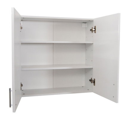 Dulap baie suspendat VERONA, front MDF, 2 usi, alb, 70x21.5x68 cm [2]