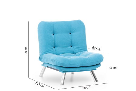 Fotoliu extensibil MISA, 88x90x105 cm [9]